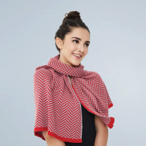 AS033 Herringbone Pattern Shawl